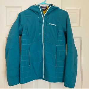 Patagonia Nano-Air Hoody in Teal/Yellow XS